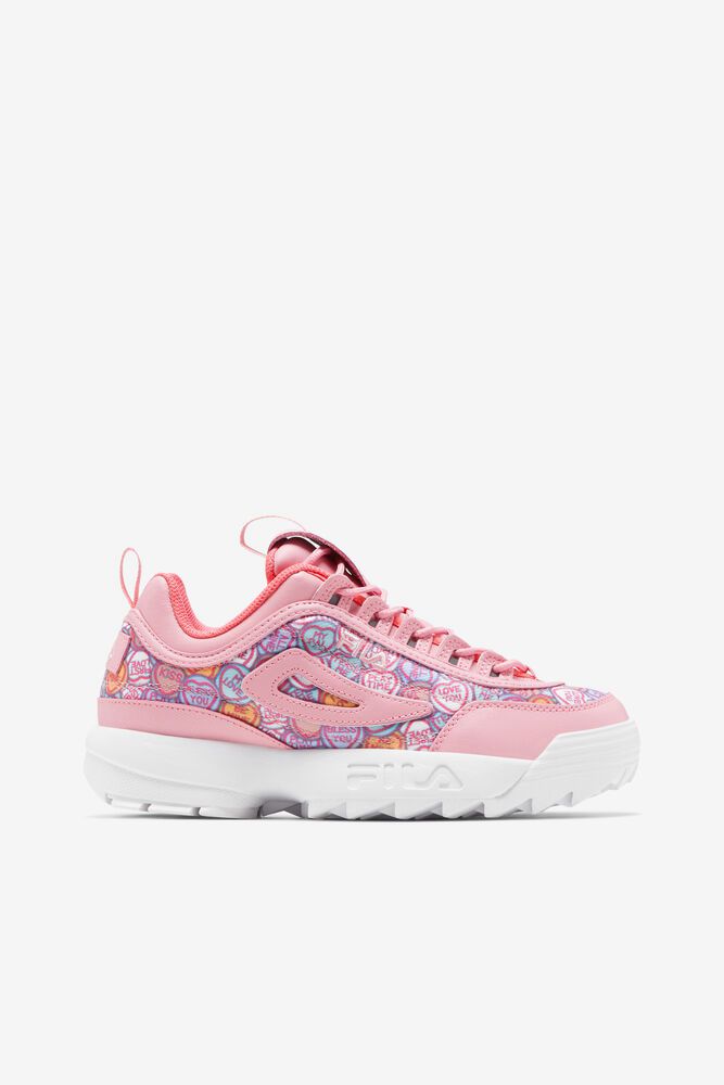 Fila Disruptor 2 Valentine's Day Pink Sneakers Womens - NZ 73205-JQEN